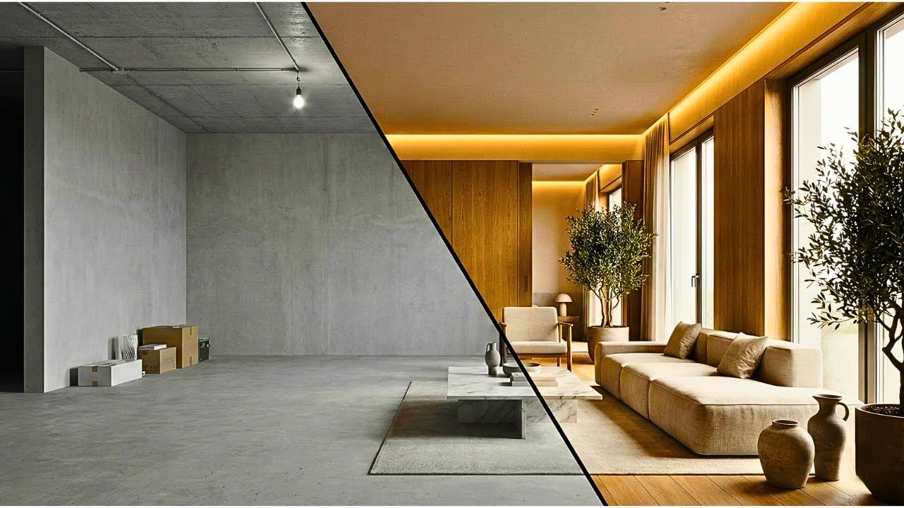 Modern Minimal Home Transformation  Luxury Finish