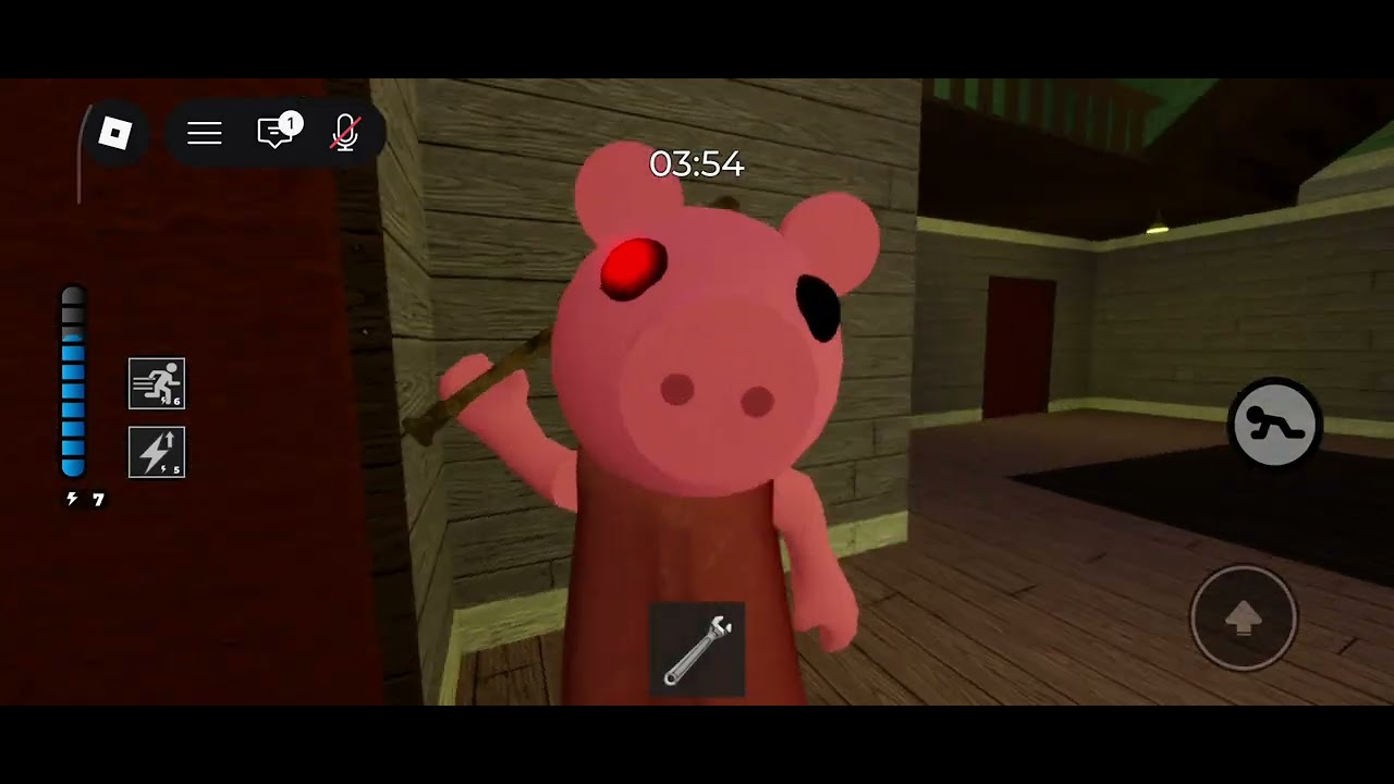 Playing piggy whit my friend