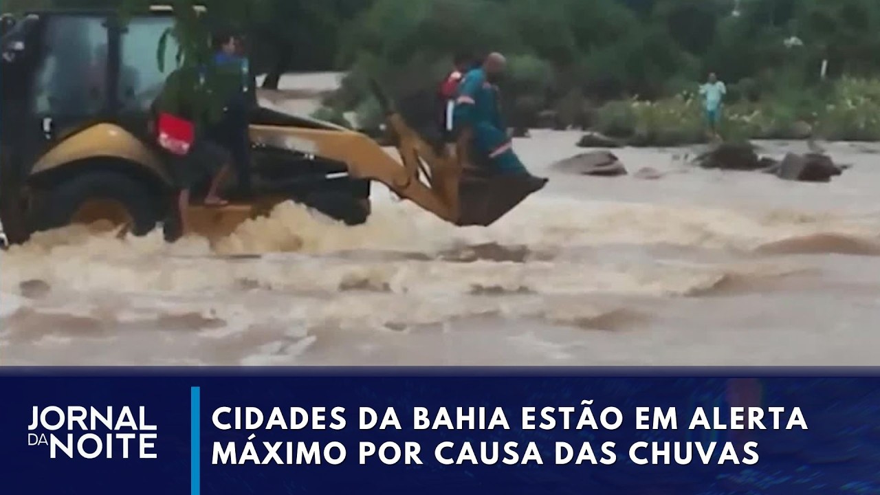 Chuvas na Bahia: 350 cidades alerta
