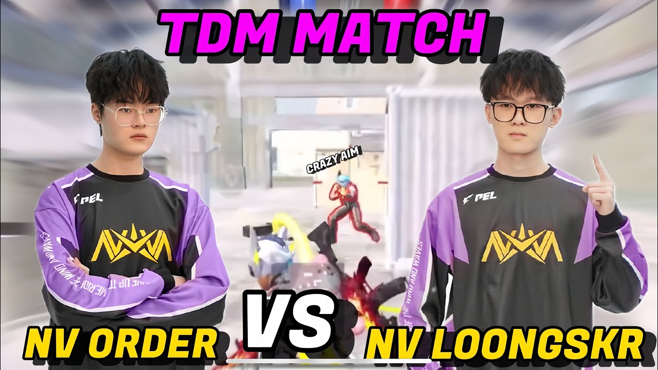 TDM (1 VS 1 ) NV ORDER VS NV LOONGSKR CRAZY AIM PUBG MOBILE