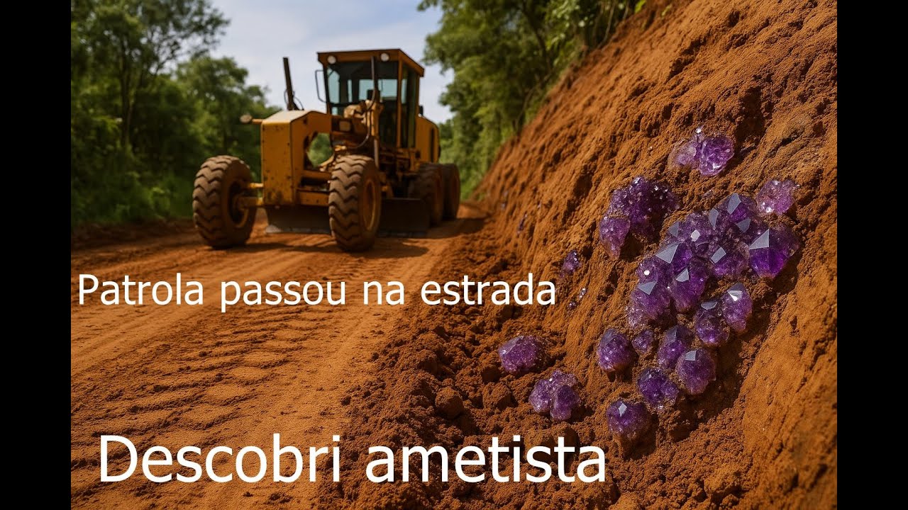 Patrola passou na estrada descobri ametista