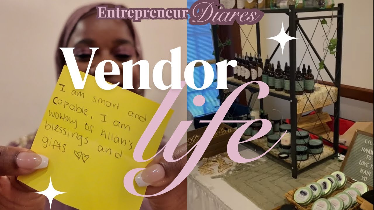 Day in the Life of a Small Business Owner | Selling My Natural Haircare Products at a Vendor Event 