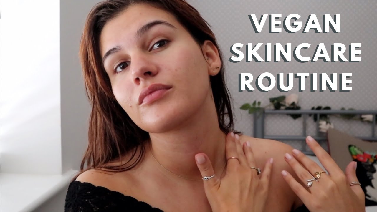 VEGAN SKINCARE ROUTINE for combination sensitive skin | morning + evening products