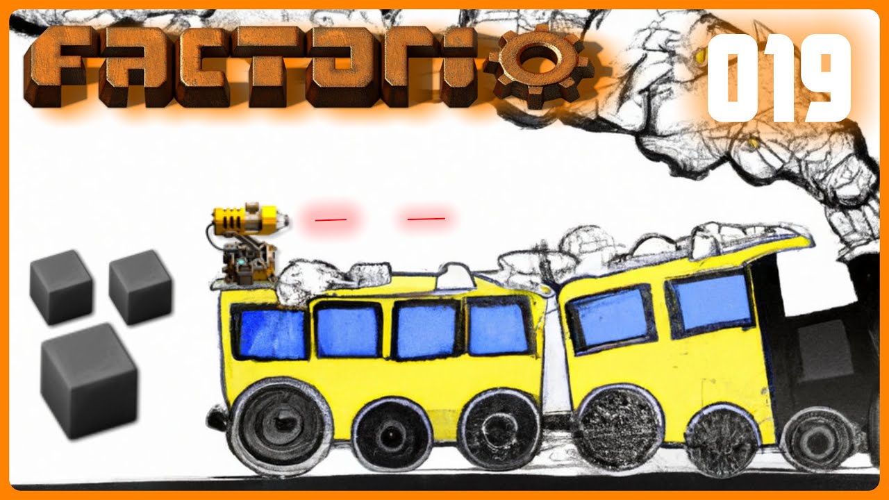 Factorio Neustart deutsch #019 - Festbrennstoff aus Leichtöl, mein erstesmal mit nem ZUG  2023