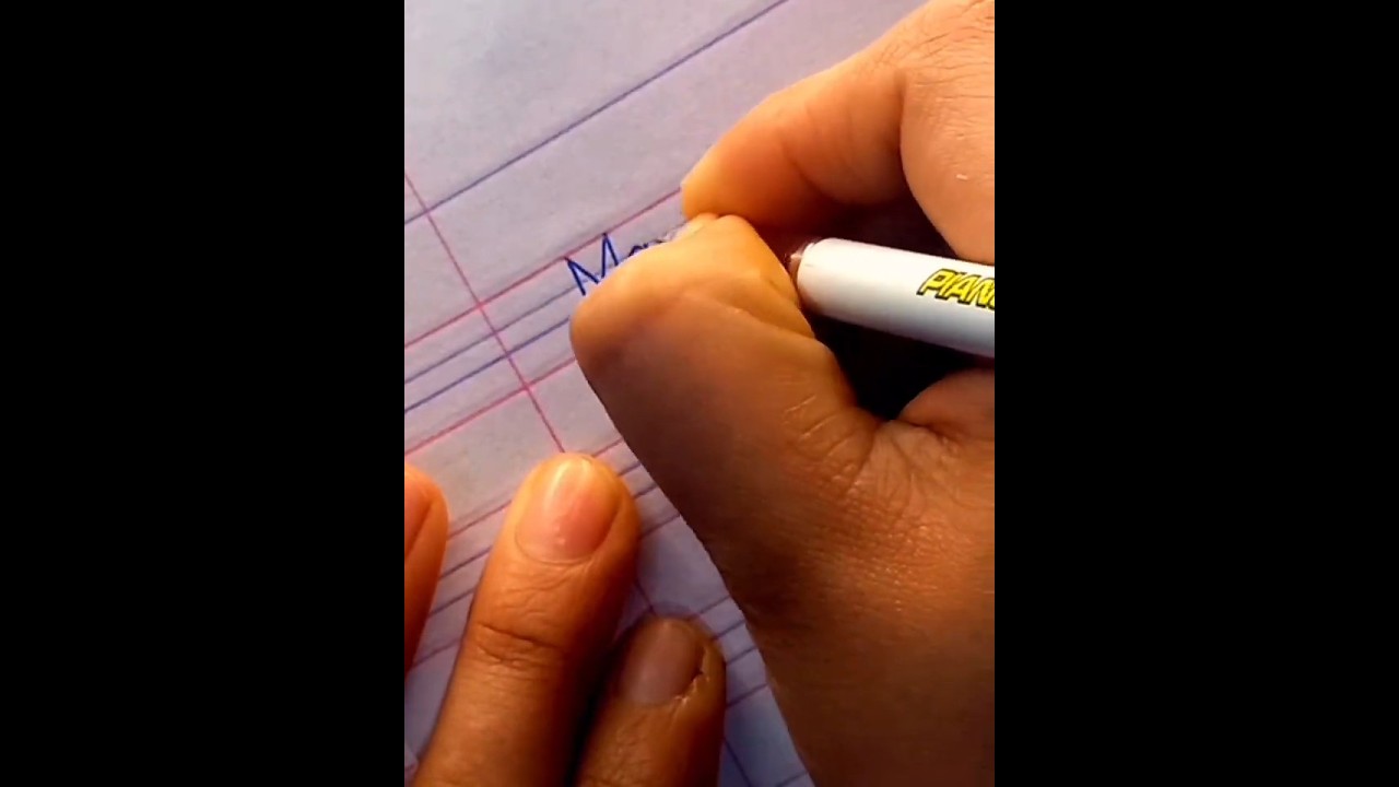 #march writing in cursive and bold letters #handwriting #calligraphy #art #tracingletters