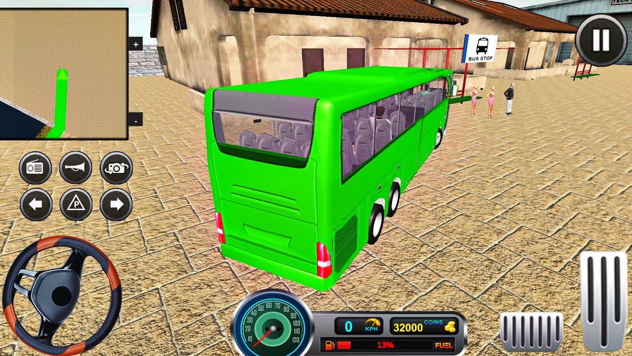 Drive Bus For Transport Passengers - Uphill Offroad Bus Driving Sim #2 - Android & IOS Gameplay