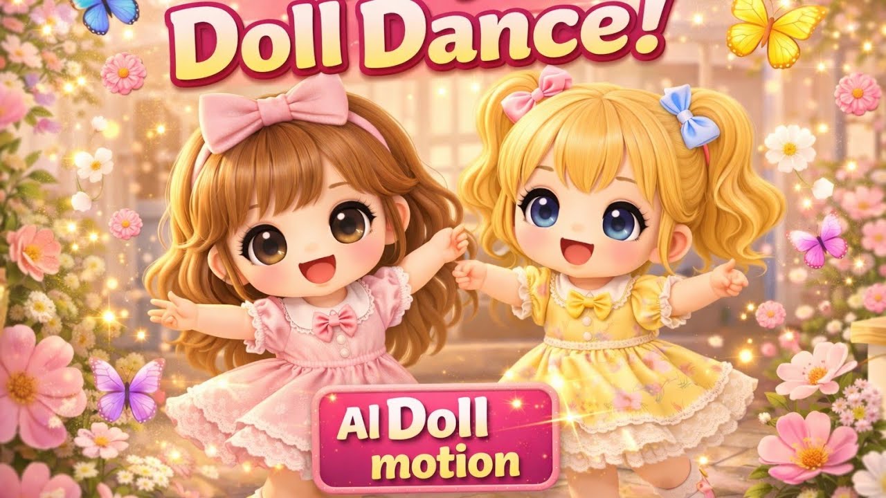 Cute AI Doll Story 🌸 | Magical Doll Animation | AI Doll Motion |cute 😘 story | part 1