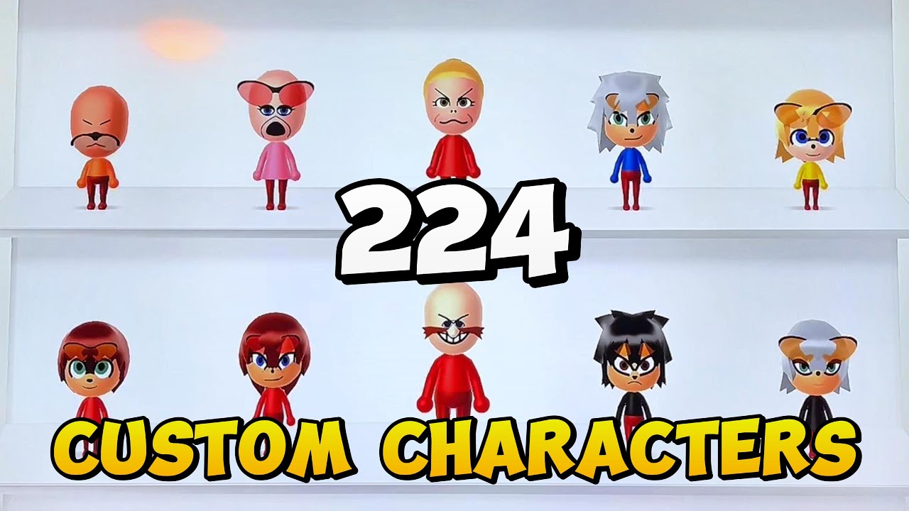 My 224 Customized Mii Character Mega Collection