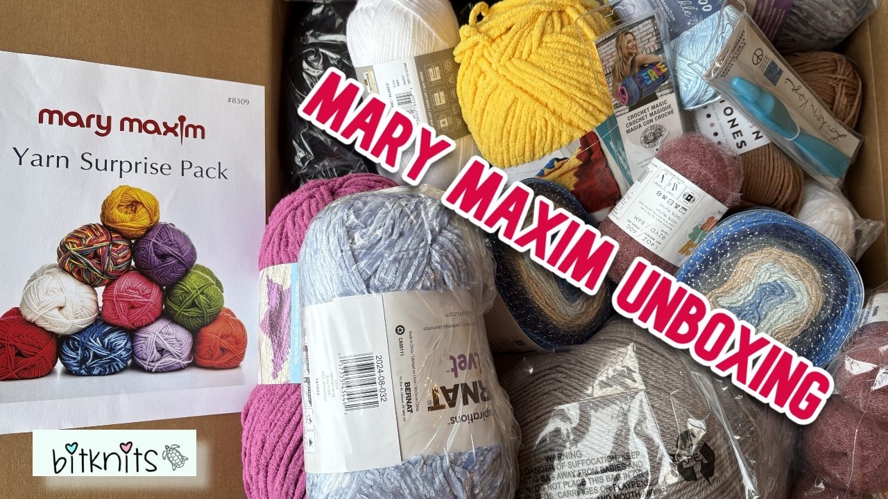 Распаковка пряжи Mary Maxim и сюрприз-набор с пряжей🤩 Покупки пряжи