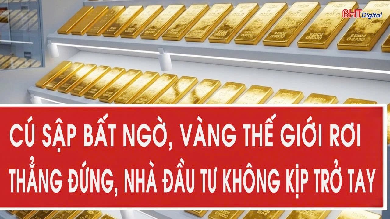 Giá vàng 13/2: Cú sập bất ngờ, vàng thế giới rơi thẳng đứng, nhà đầu tư không kịp trở tay