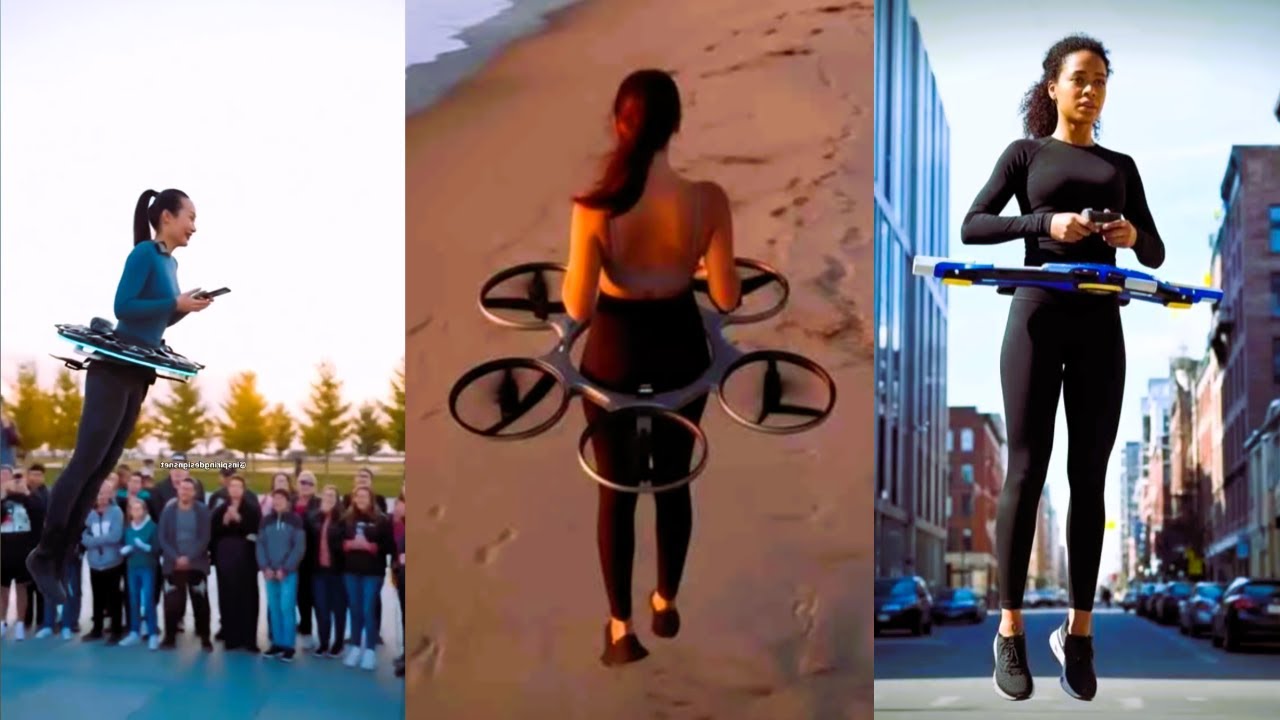 WAIST MOUNTED DRONES! A new incredible form of travel