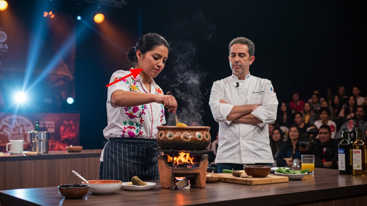 Chef francés se burló de una joven mexicana por cocinar con leña… hasta que probó su mole y no creyó
