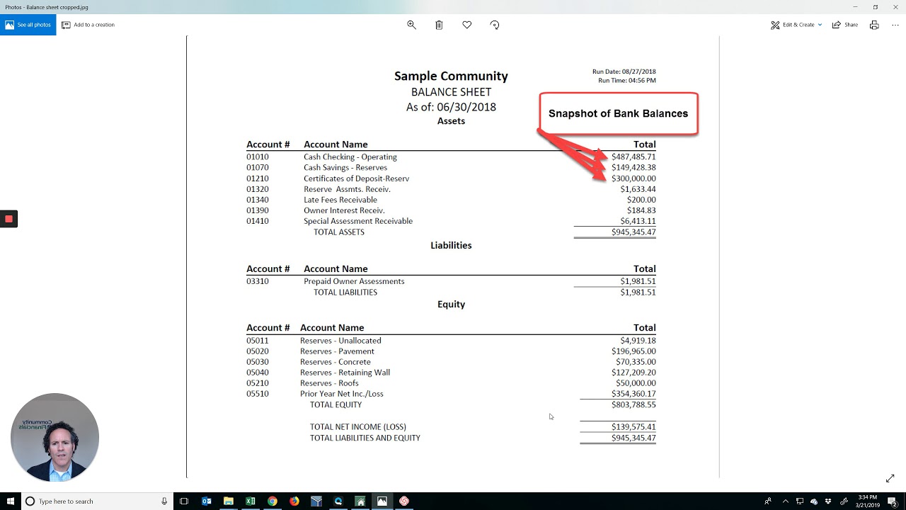 The Balance Sheet: One of the 4 Best Financial Reports for your Condo or HOA