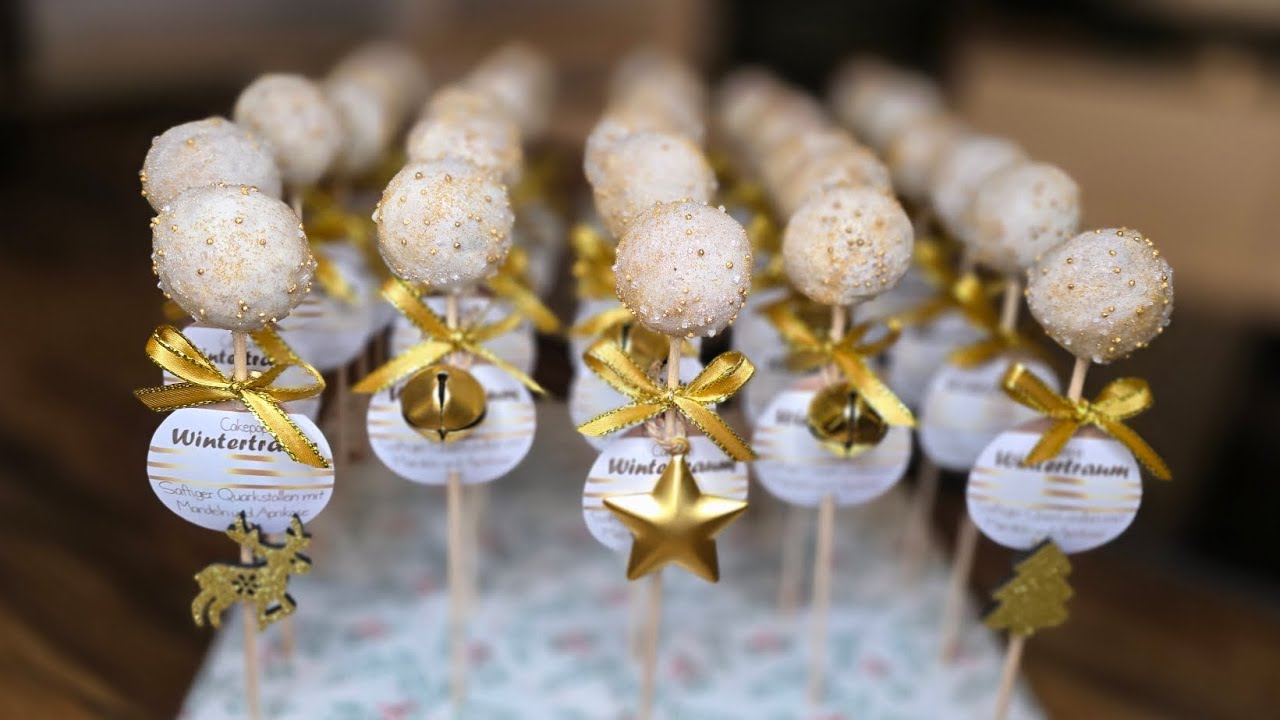 Cakepops - Quarkstollen mit Aprikose 🎄 Christmas stollen cake with apricot