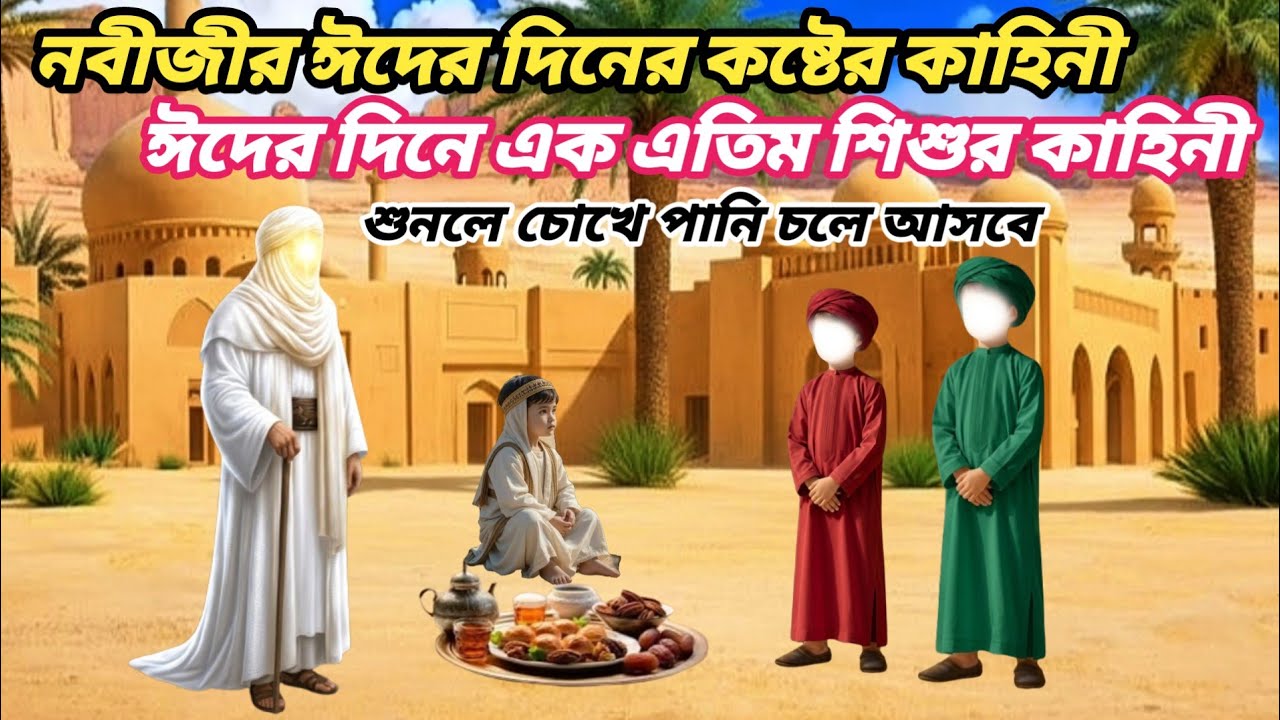 নবীজির ঈদের দিনের কষ্টের কাহিনী। ঈদের দিনের  এতিম শিশুর কান্না।ইসলামিক কাহিনী।Islamic video.
