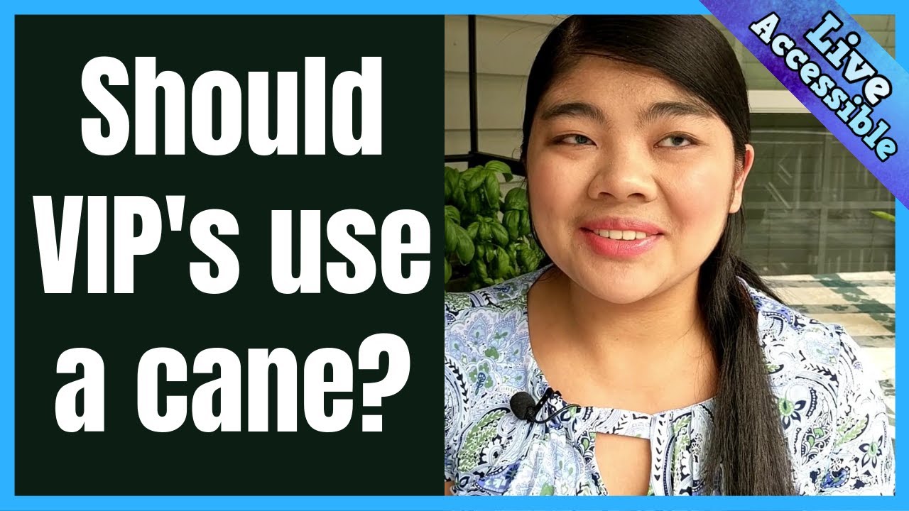 White Cane use for the Visually Impaired, Low Vision or Legally Blind #LiveAccessible
