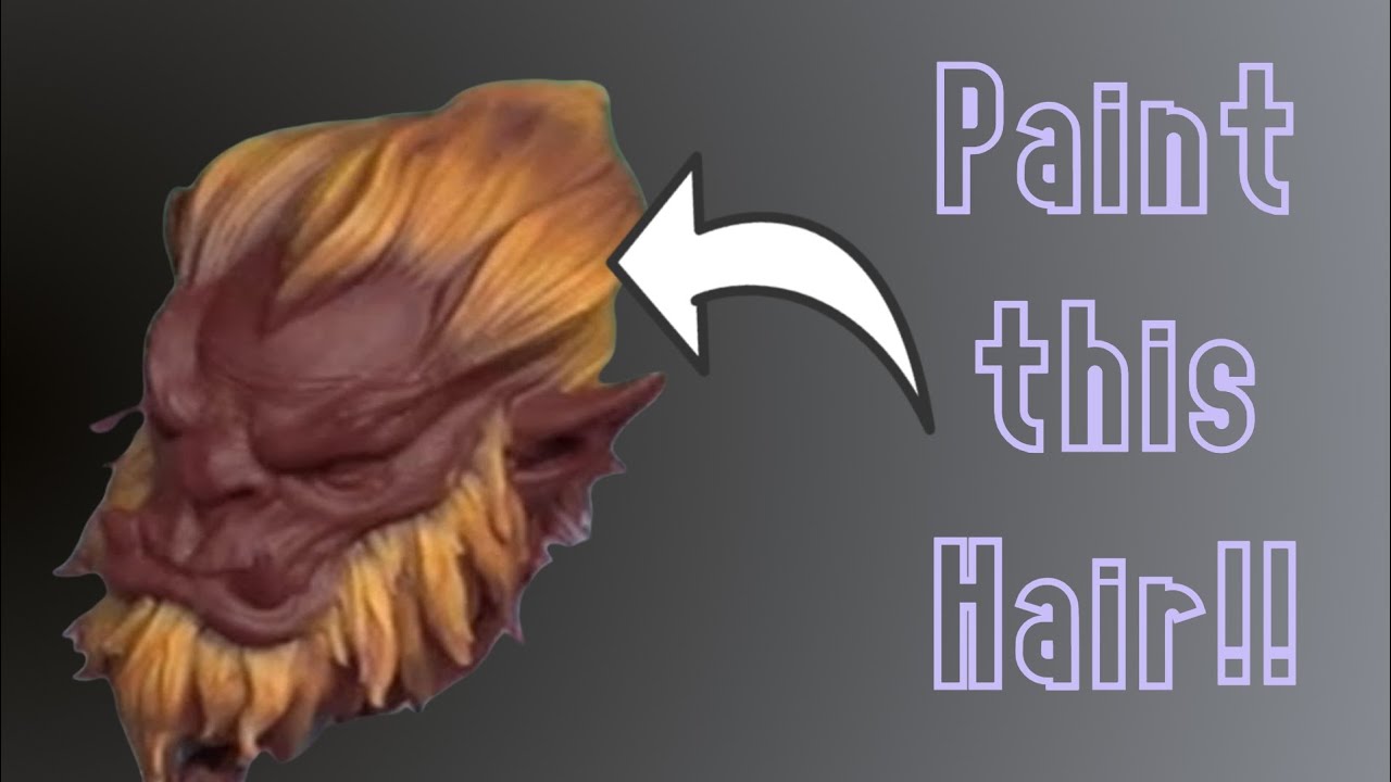 HOW to paint GINGER HAIR - a WARHAMMER style miniature painting step-by-step
