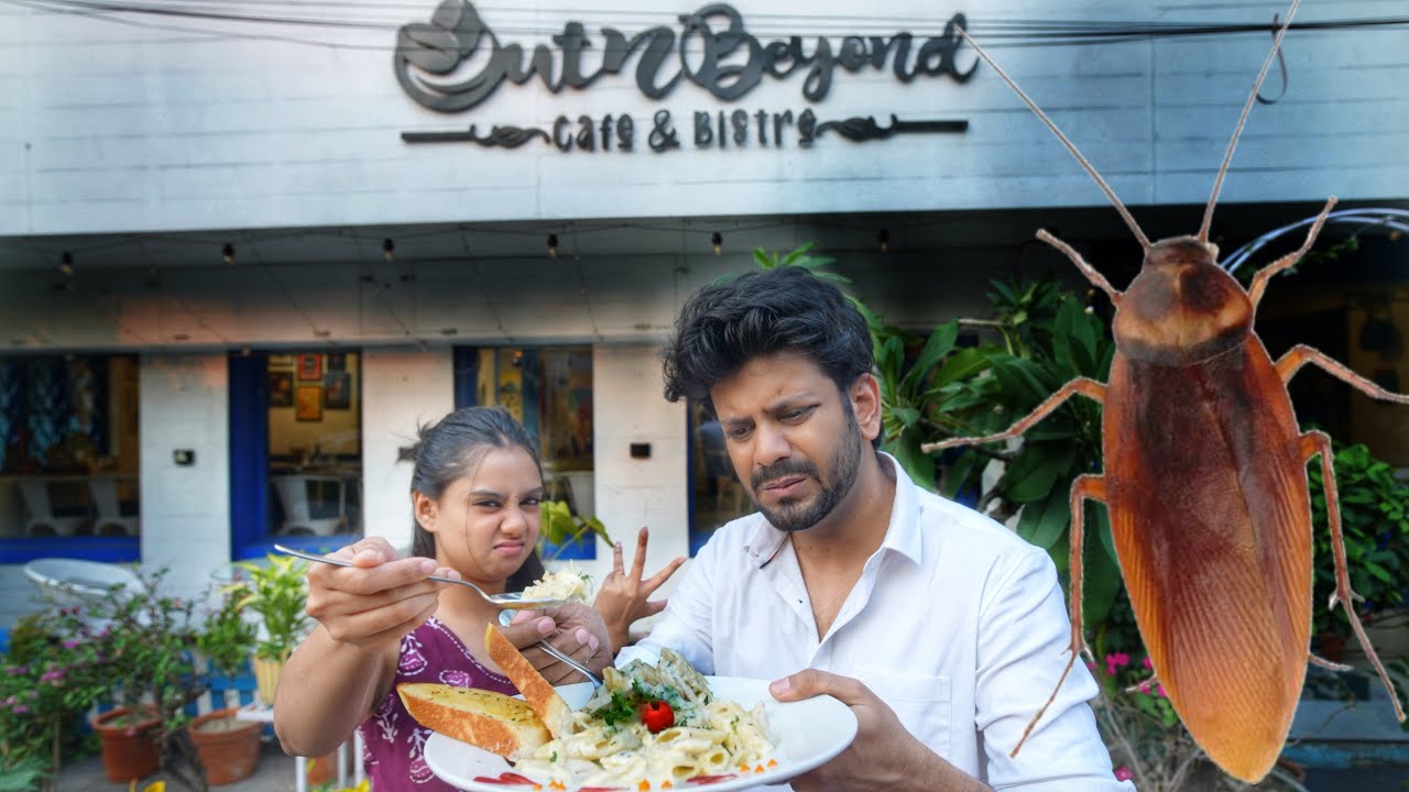 Live COCKROACH in food ?🤮 *REALITY of FAMOUS cafés in KOLKATA*