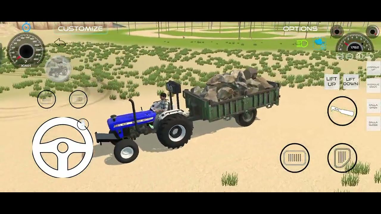 Pathar ki trolley fasi 🚜😱#gaming #shortvideo 