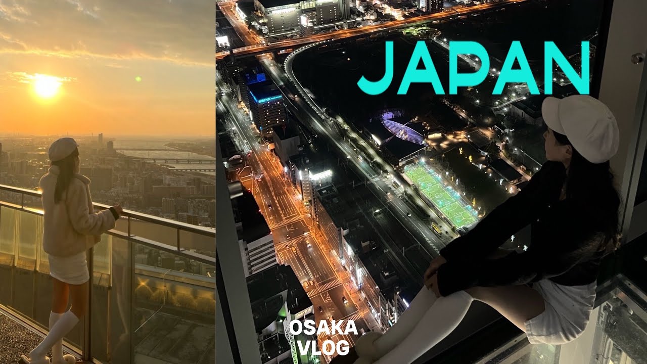 일본 OSAKA VLOG::🏯먹으러 놀러간 오사카여행🎎 | 도톤보리,하루카스,사슴공원,가이유칸수족관,편의점 투어