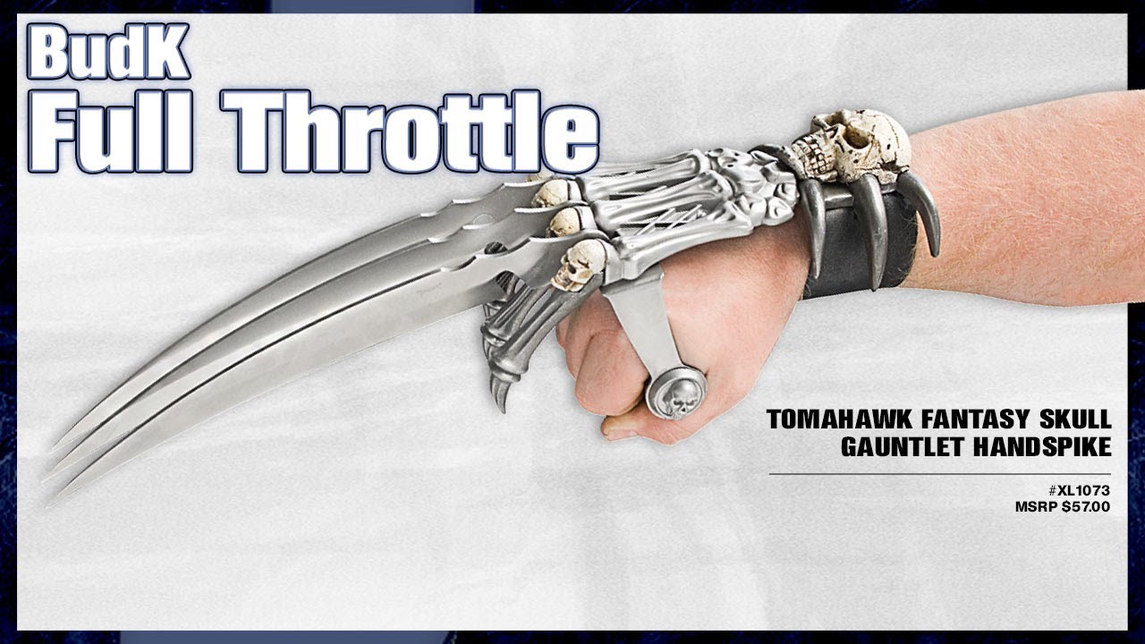 Tomahawk Fantasy Skull Gauntlet Handspike