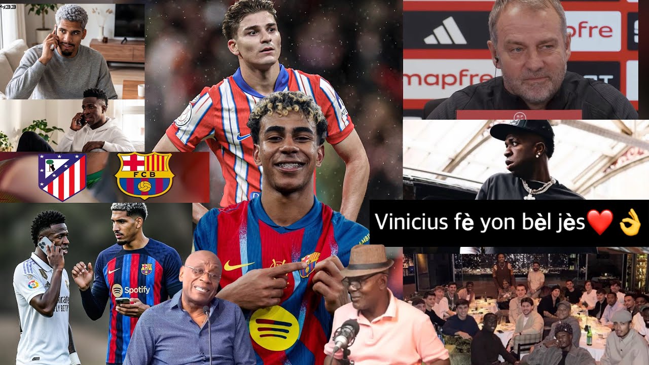 Barcelone vs Atletico Madrid 🔥3 gwo absan pou Barça/ Vinicius fè yon gwo jès anvè jwè Real Madrid yo