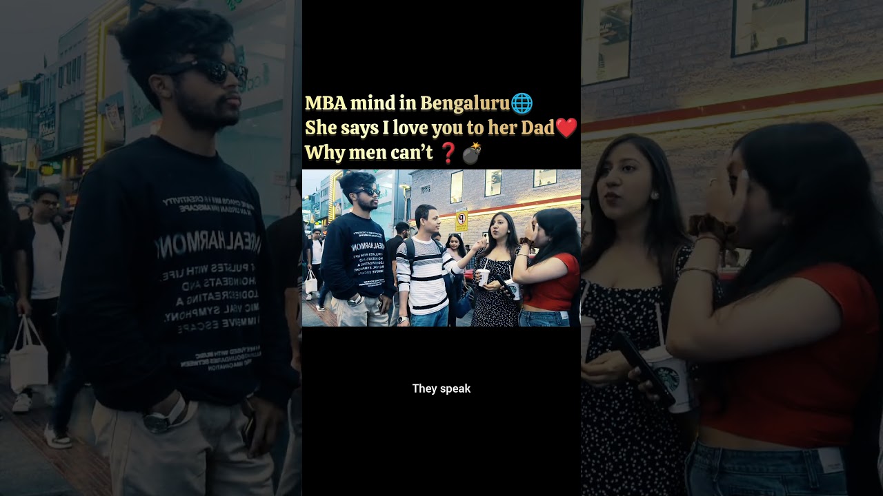 MBA mind in Bengaluru🌐 simple words She says I love you to her Dad ❤️ 