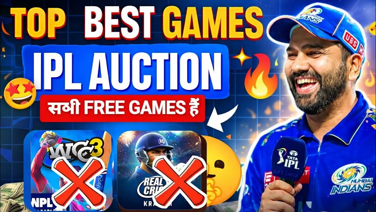 Top-3 Best Free IPL AUCTION Cricket Games For Android & iOS🔥‼️Free IPL AUCTION Games 2026