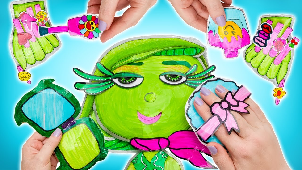 Гигантская сумка для макияжа по мотивам «Головоломки-2» 💚 Преображаем БРЕЗГЛИВОСТЬ!