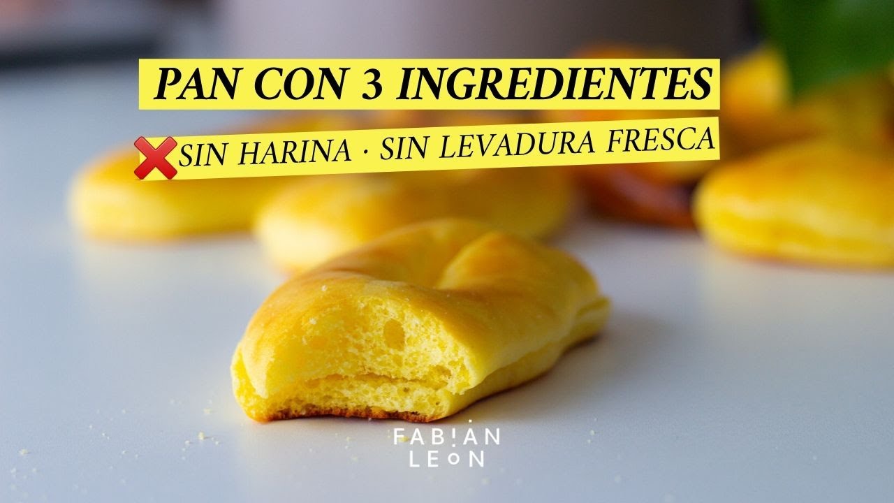 PAN SIN HARINA con 3 INGREDIENTES | Pan de leche esponjoso