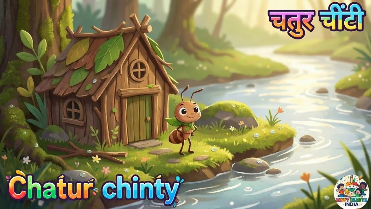 "Chatur chinty🐊🐜"moral story in hindi, cartoon in  hindi