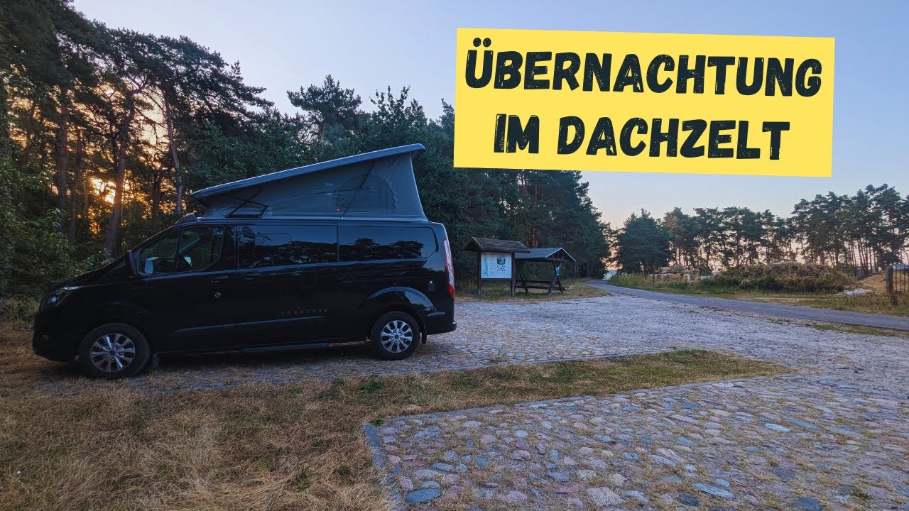 Übernachtung im Dachzelt (Aufstelldach) meines Bürstner Copa C 530 Camper am Felchowsee