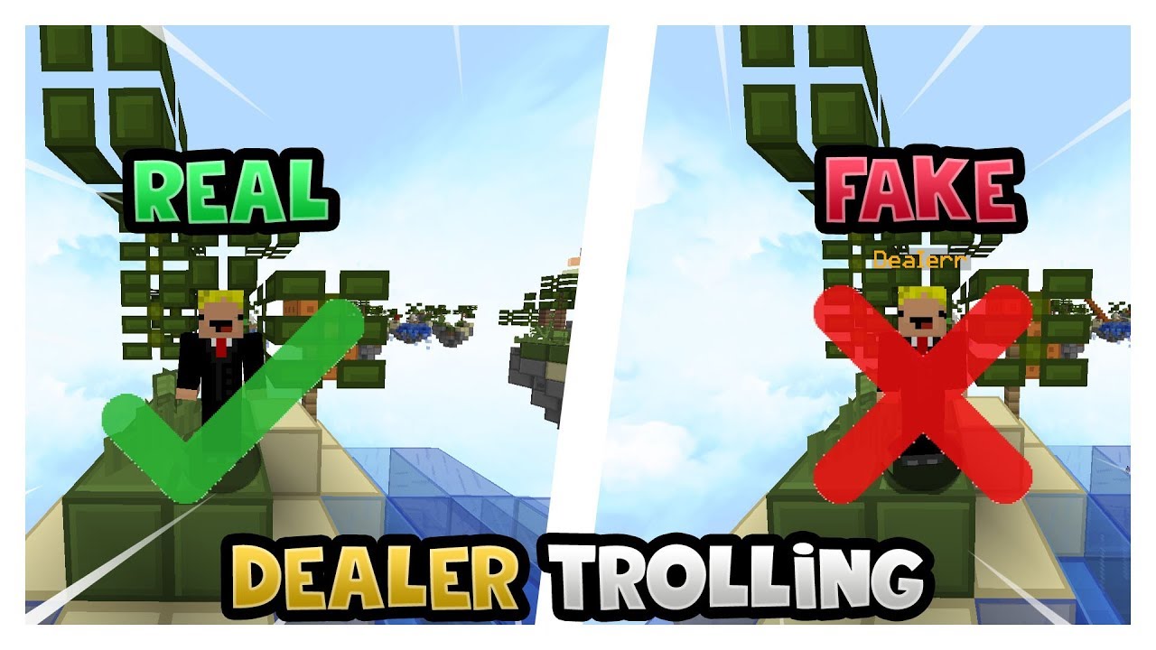 [DEALER-TROLLING] ICH TARNE MICH ALS DEALER in BEDWARS! + ESKALATION 😱