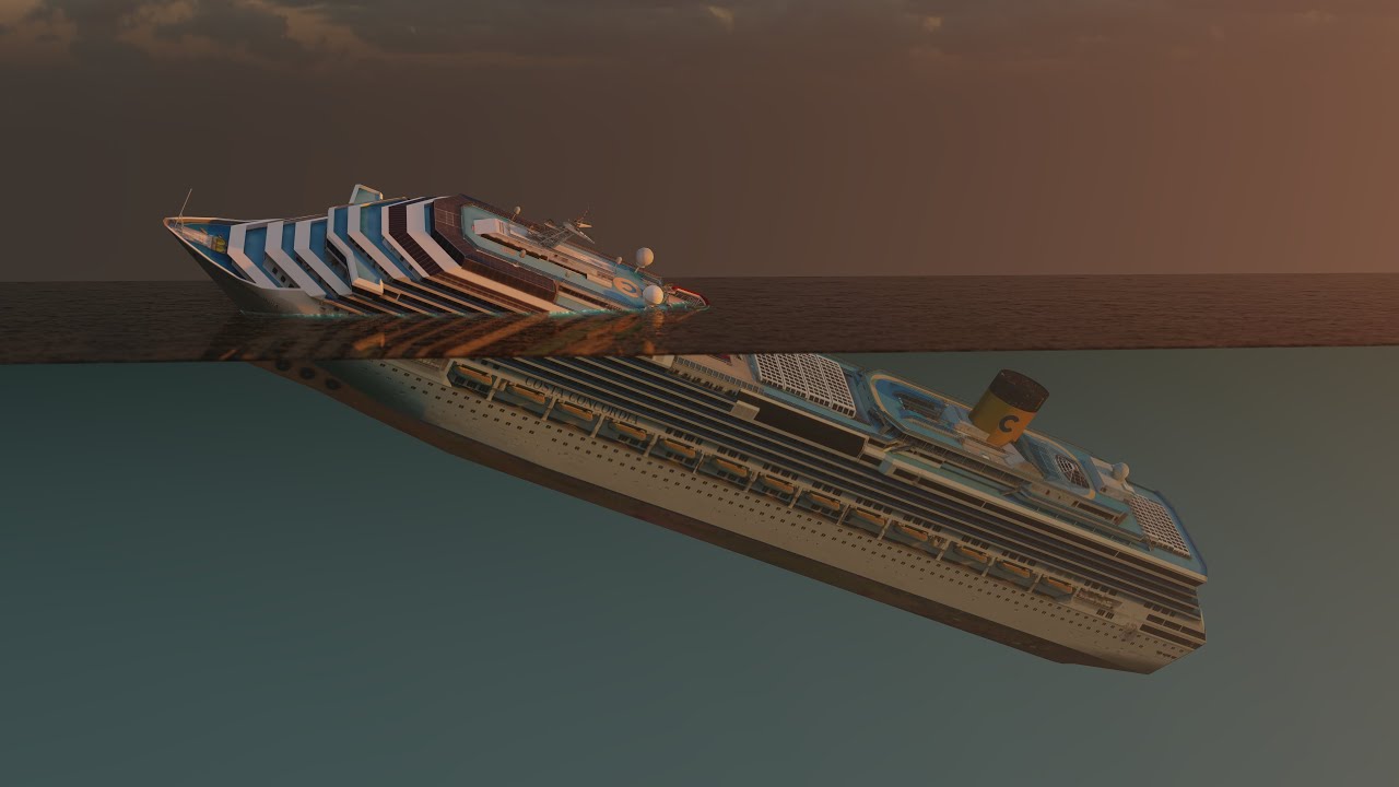 What if the Costa Concordia sank in deeper water?