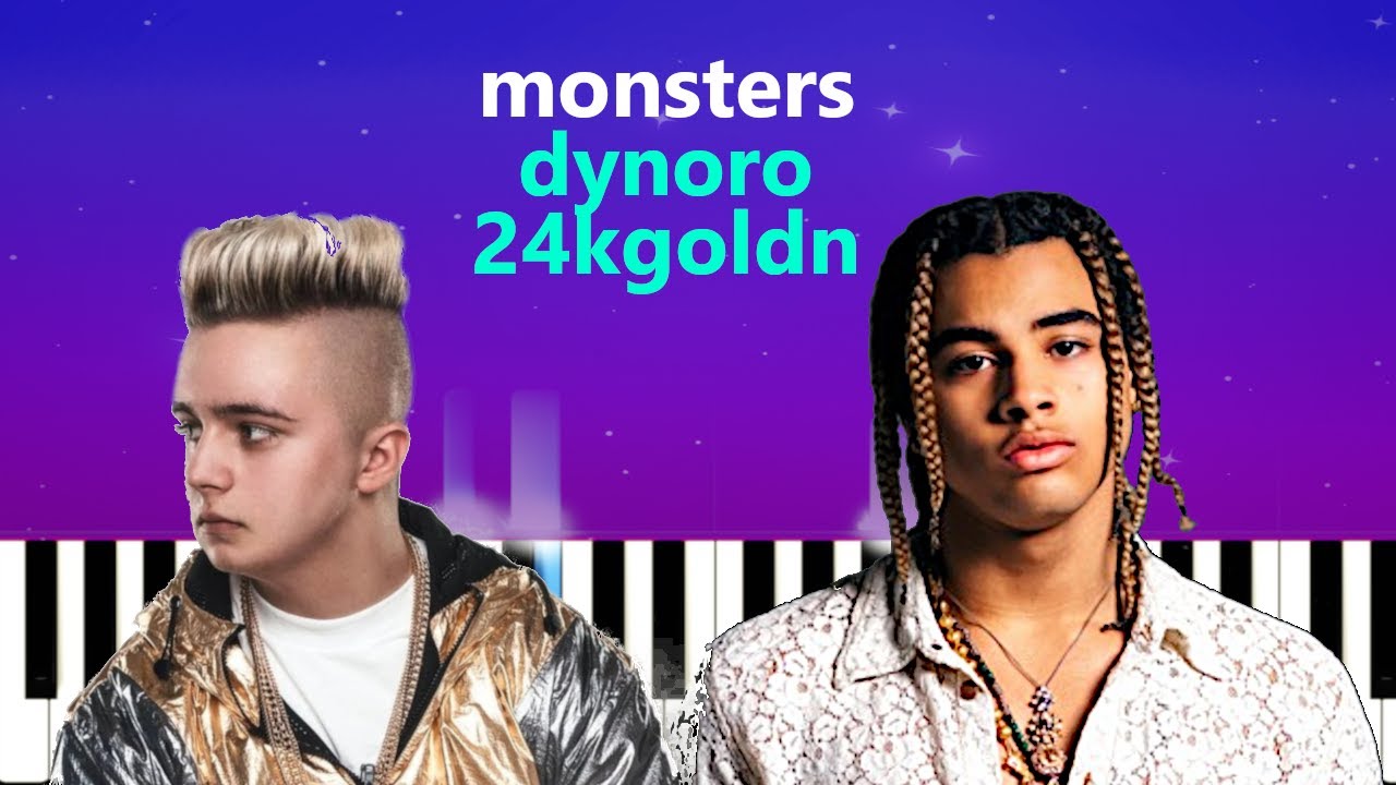 Dynoro ft 24KGldn - Monsters  (Piano Tutorial)
