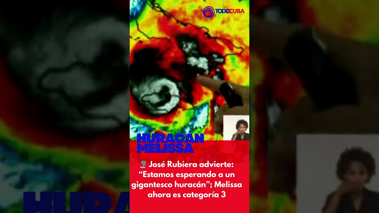 Jos&eacute; Rubiera alerta &ldquo;Estamos esperando a un gigantesco hurac&aacute;n&rdquo; 🌪️ Ahora categor&iacute;a 3
