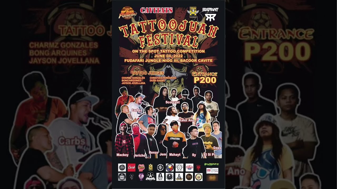 TATTOOJUAN FESTIVAL ON THE SPOT TATTOO COMPETETION AT FUDAFARI JUNGLE NIOG BACOOR CITY