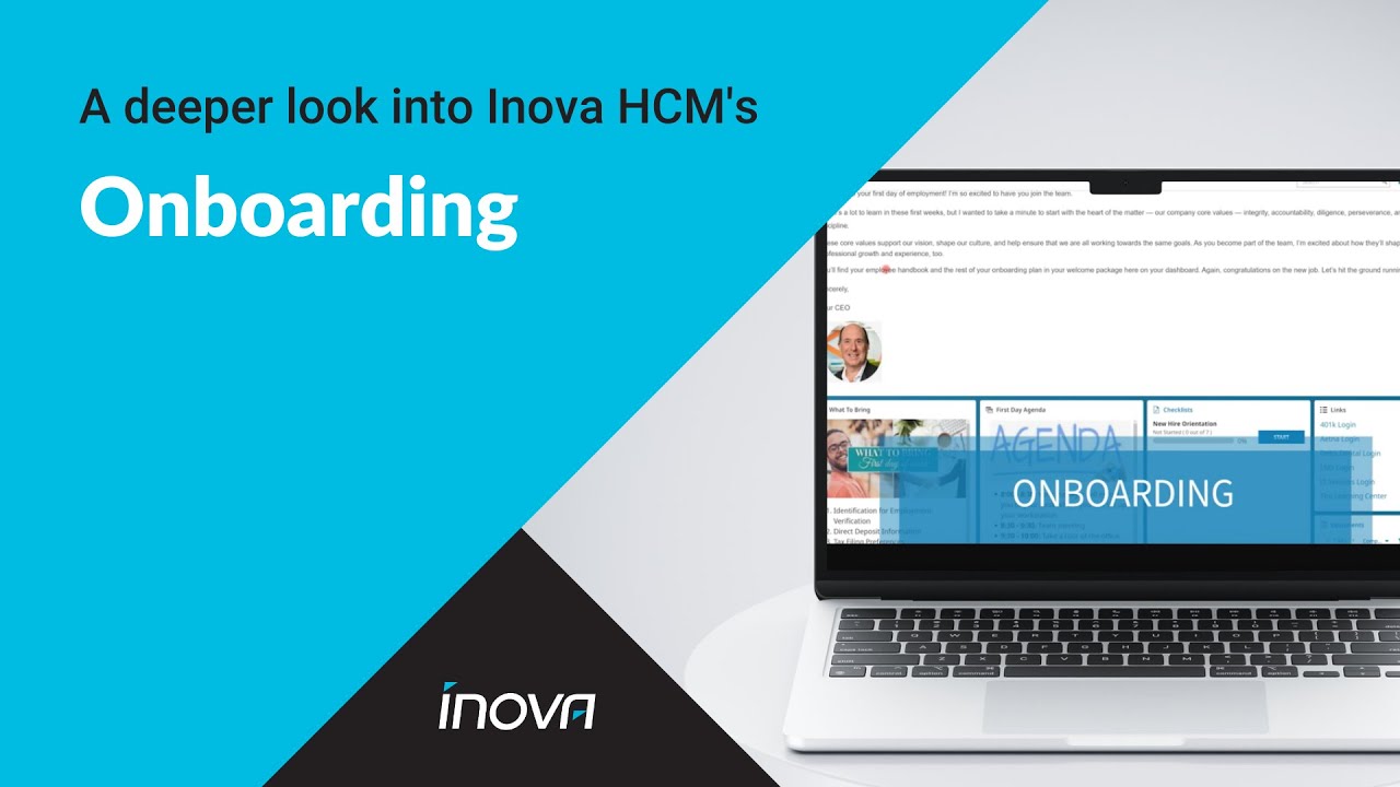 Deeper Dive: Inova HCM Onboarding Solution Overview | New Hire Tasks, Forms, Training & Benefits