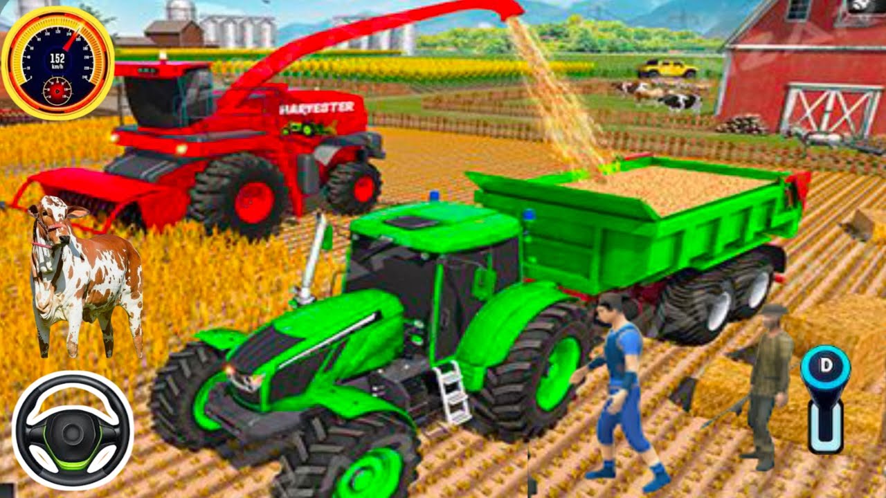 Real TRACTOR driving simulator 2026 - Farming modern android Gameplay