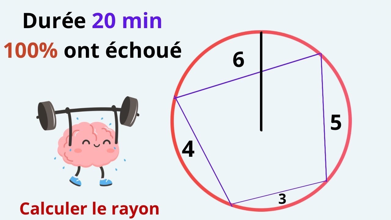 Comment calculer le rayon du cercle ? 
