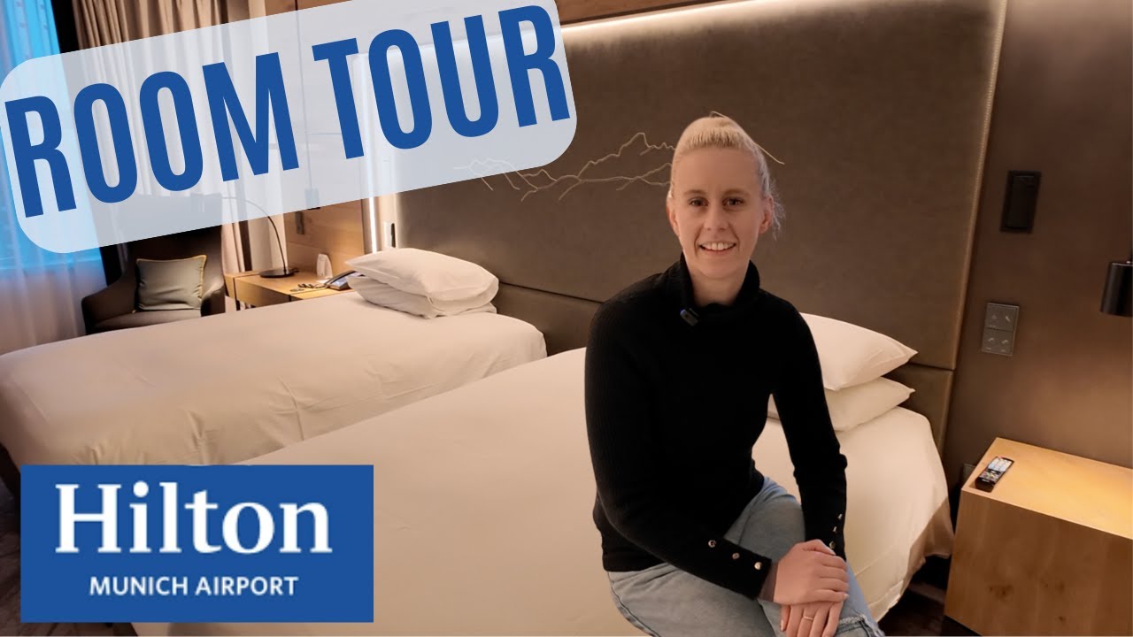 Hotel Room Tour | Hilton at Munich Airport | Twin Room Plus (interconnecting)