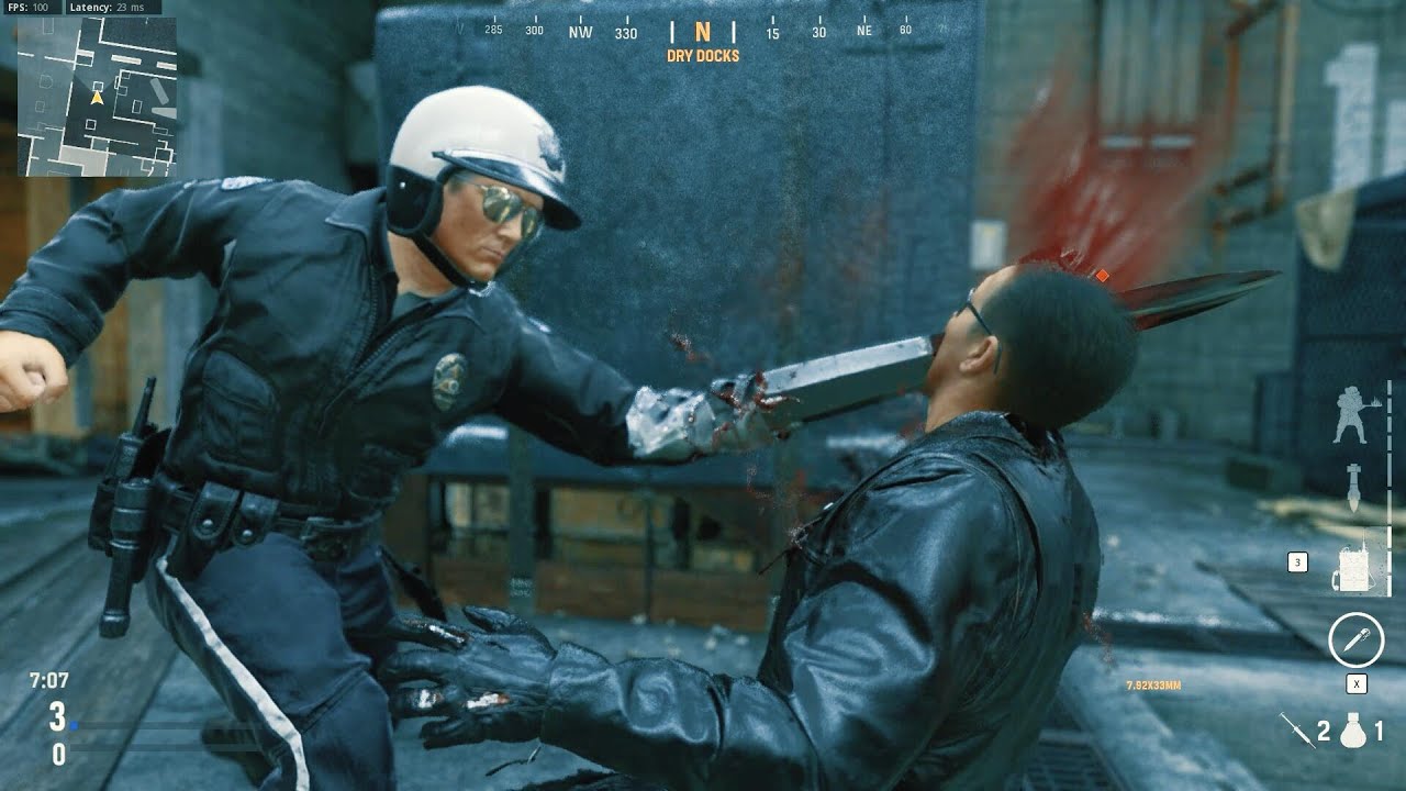 T1000 Terminates T800 All Finishing Moves (with TERMINATOR BGM) | Vanguard Executions