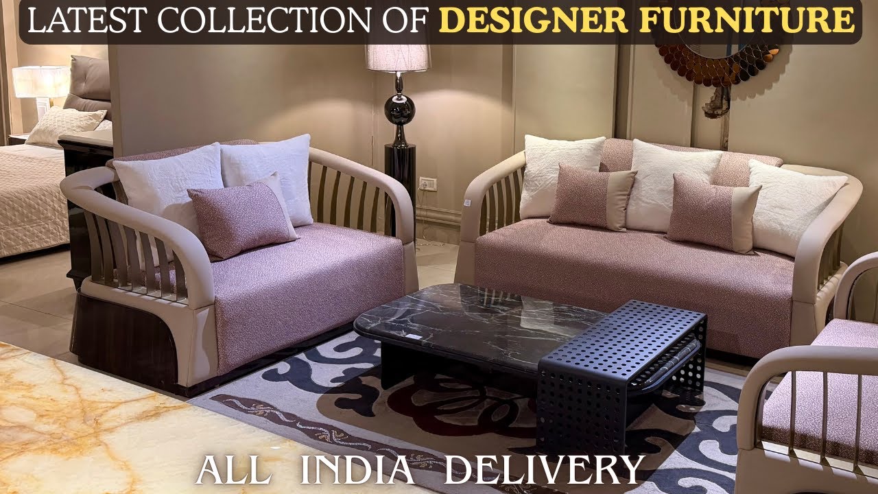 Designer Furniture's Latest Collection in Kirti Nagar Furniture Market Teakwood Bed Upholstered Sofa