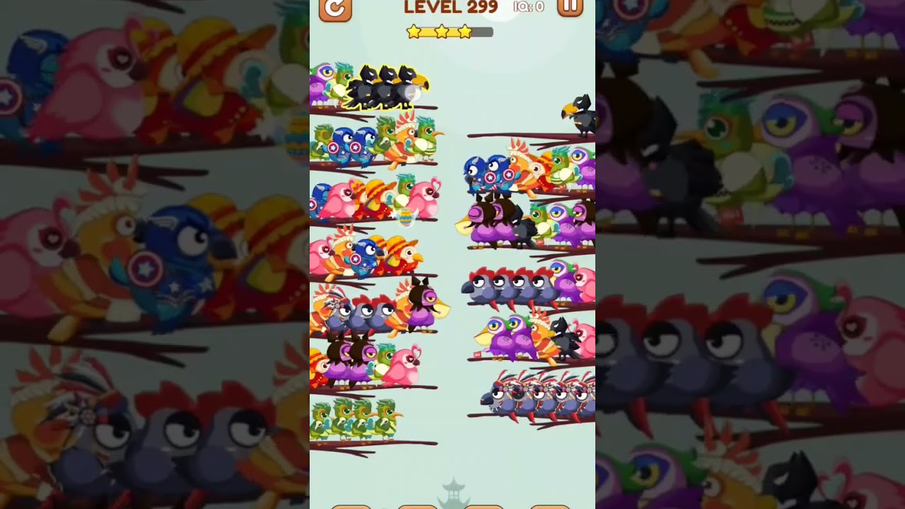 Bird Sort 2 Level 299 Solution | 