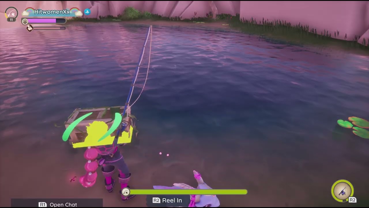 Palia_random fishing at my house plot