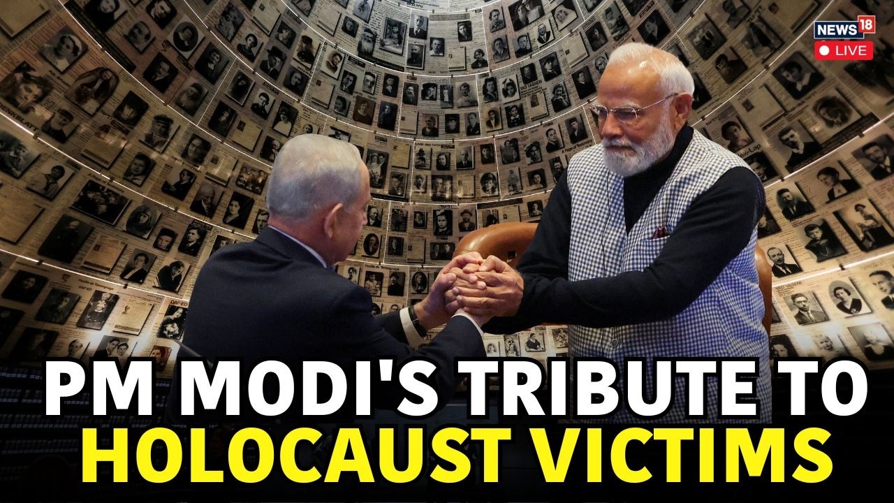 PM In Israel | PM Modi Signs Yad Vashem Guestbook in Jerusalem | Historic Holocaust Memorial Visit
