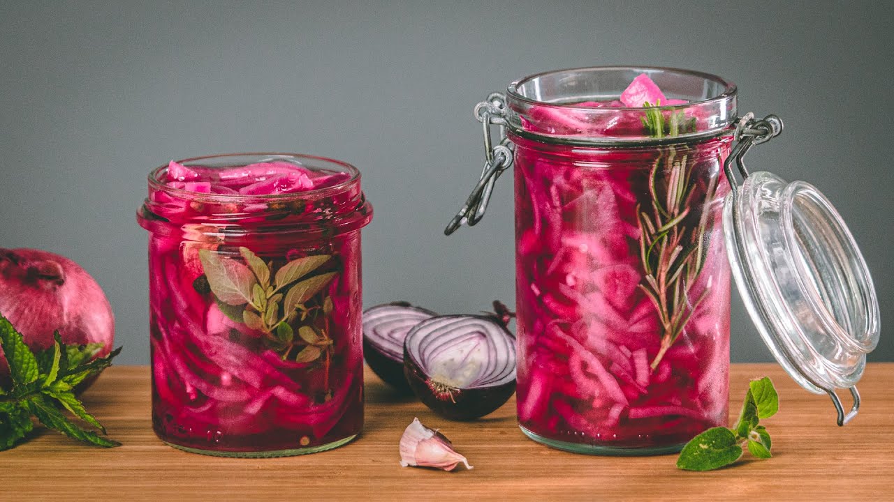 Marynowana czerwona cebula 🔥 do burgerów, kanapek i pizzy