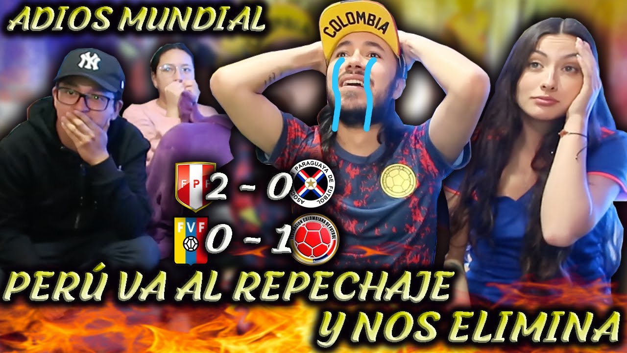 🔥 PERÚ A REPECHAJE 😢  REACCIÓN VENEZUELA vs COLOMBIA (0-1) Eliminatorias Qatar 2022