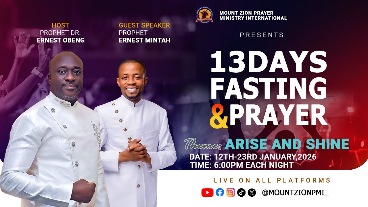 DAY 4  OF OUR 13 DAYS PRAYER AND FASTING || 15TH JANUARY 2025 ||   PROPHET DR. ERNEST OBENG