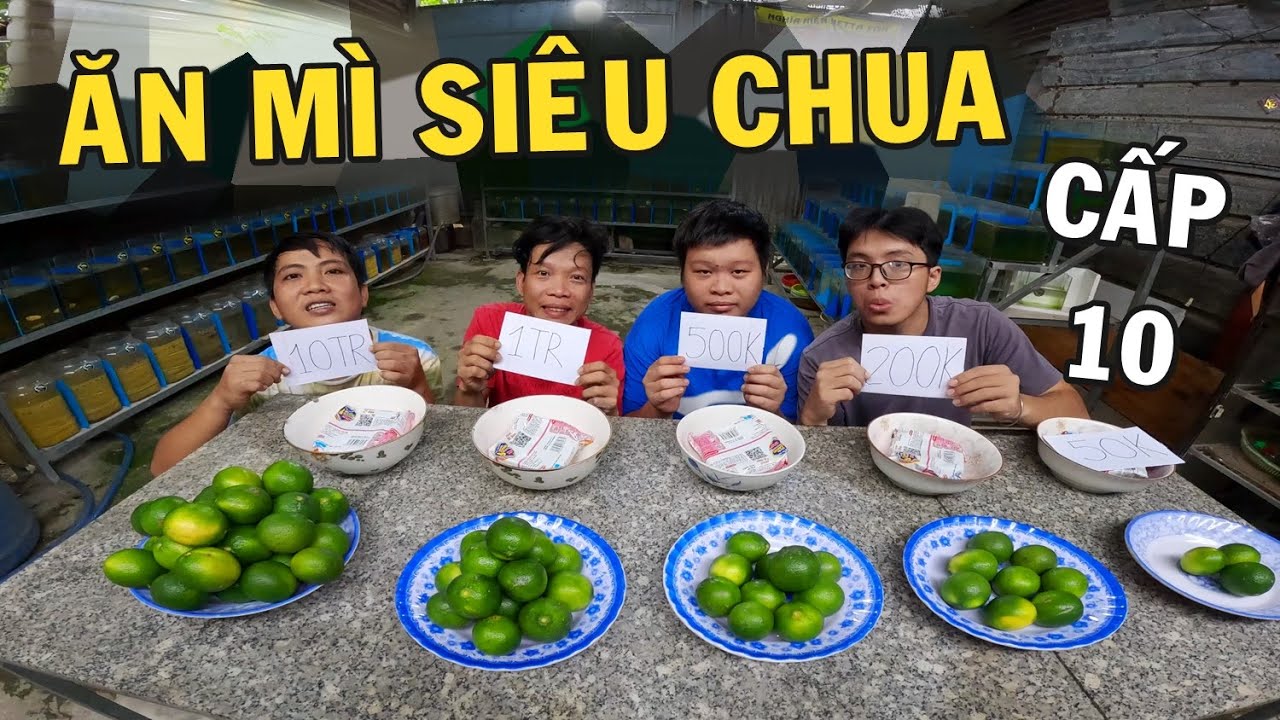 Anh Nhí Betta thử thách ăn Mì Siêu Chua cấp độ 10 với Trái Chanh